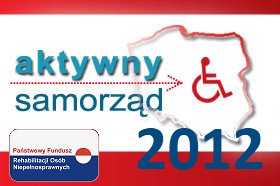 Na grafice plakat promujący program Aktywny samorząd